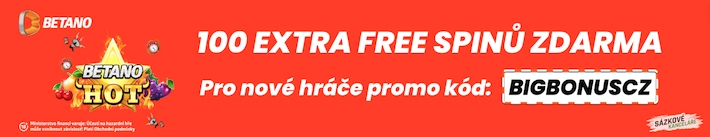 100 Extra Betano free spinů