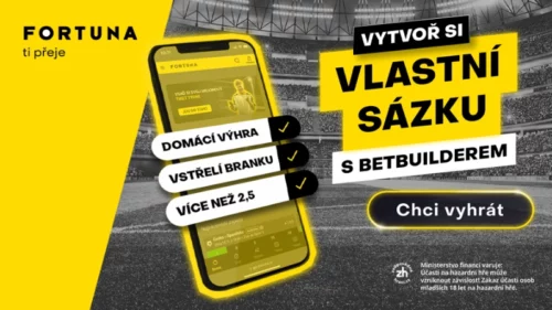 Fortuna Betbuilder – vložte na svůj tiket více příležitostí z jediného zápasu