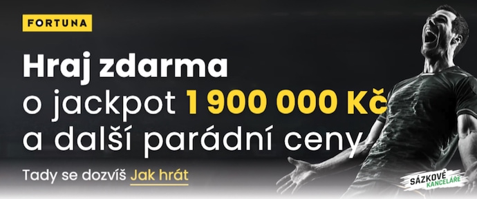 Fortuna Megatrefa o jackpot 1.900.000Kč