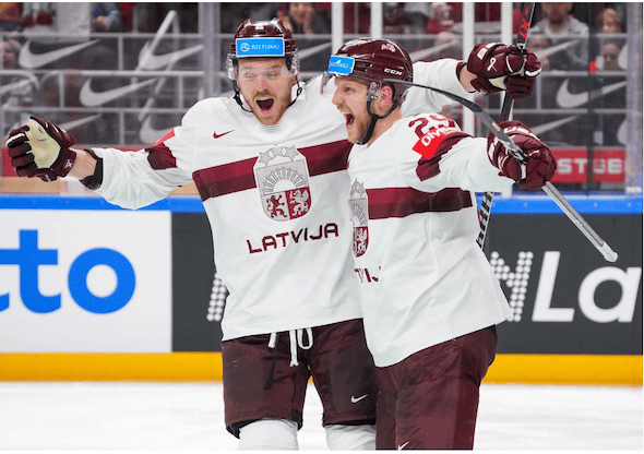 Lotyši se utkají o bronz na MS v hokeji