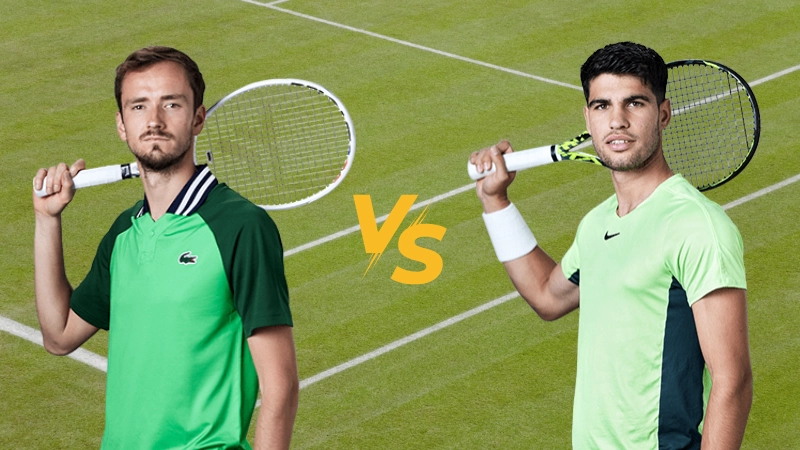 Medvedev vs Alcaraz kurzy a preview Wimbledon