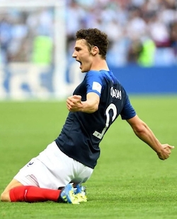 Mistrovství světa ve fotbale, 7. hrací den. Další setkání Francie a Dánska