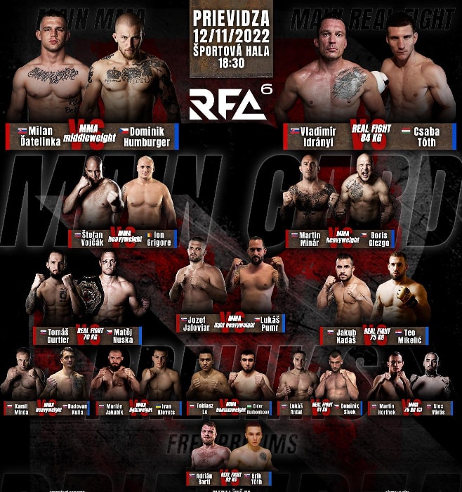 RFA 6 MMA živý přenos