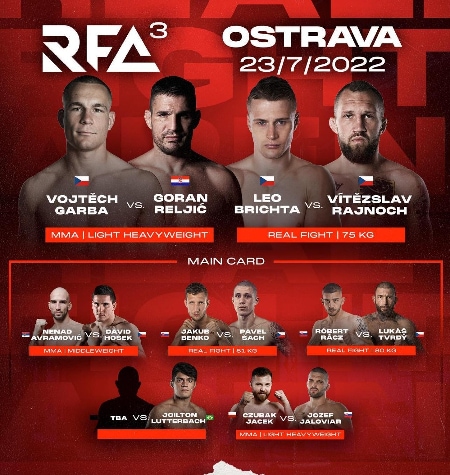 RFA MMA živý přenos