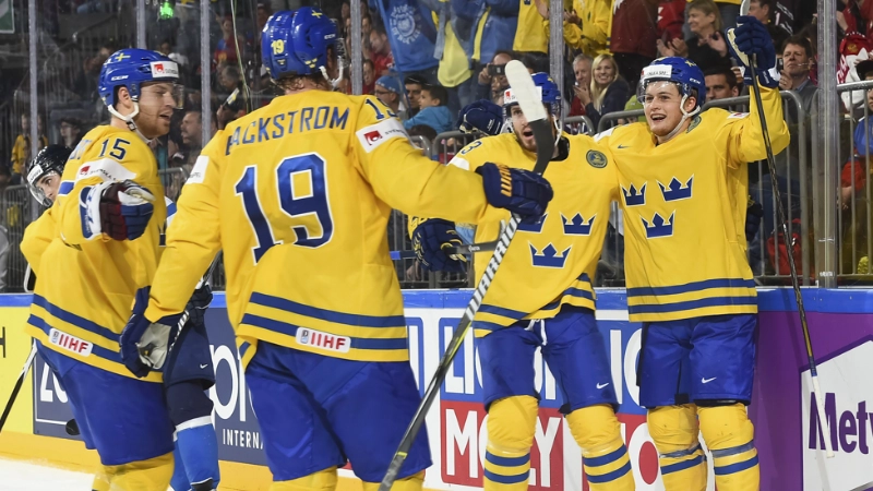 Švédsko vs Francie MS v hokeji 2024