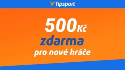 Tipsport 500 Kč zdarma – získejte navýšenou vstupní odměnu zdarma