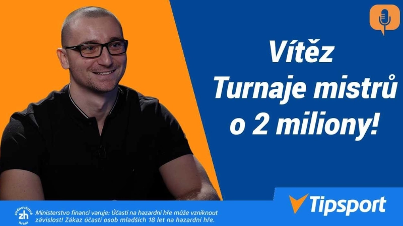 Vyhrál 2 miliony v Tipsport Tipcupu. Bouchal1 ovládl Turnaj mistrů