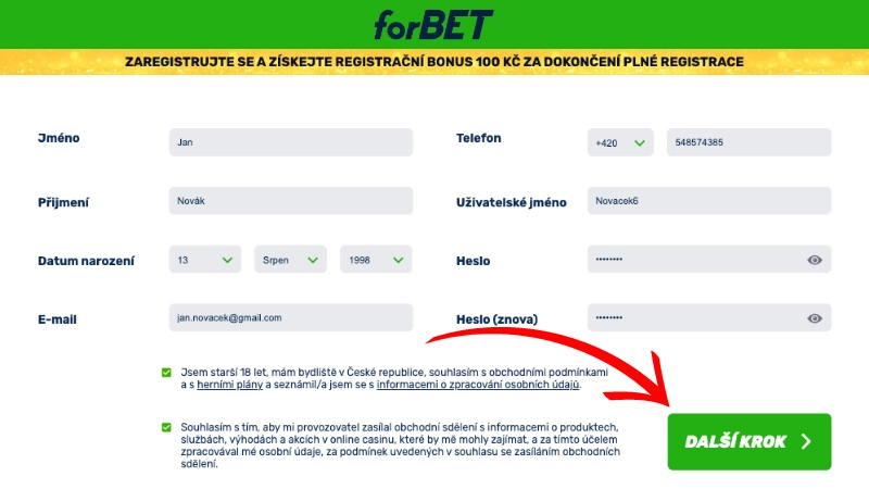 Forbet promo kód