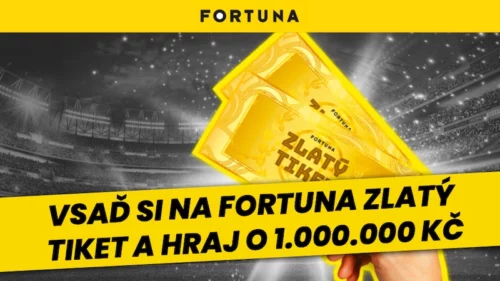 Fortuna zlatý tiket – vyhraj 1.000.000 Kč