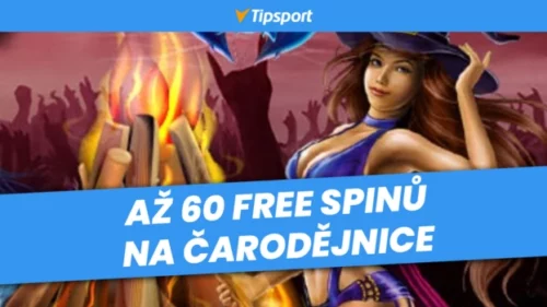 Tipsport Vegas Hororové čarodějnice 60 free spinů