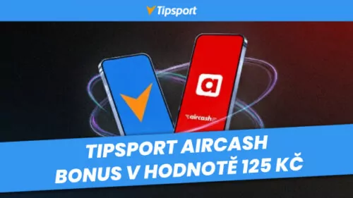 Aircash bonus Tipsport: Navíc k registraci až 425 Kč a 333 spinů