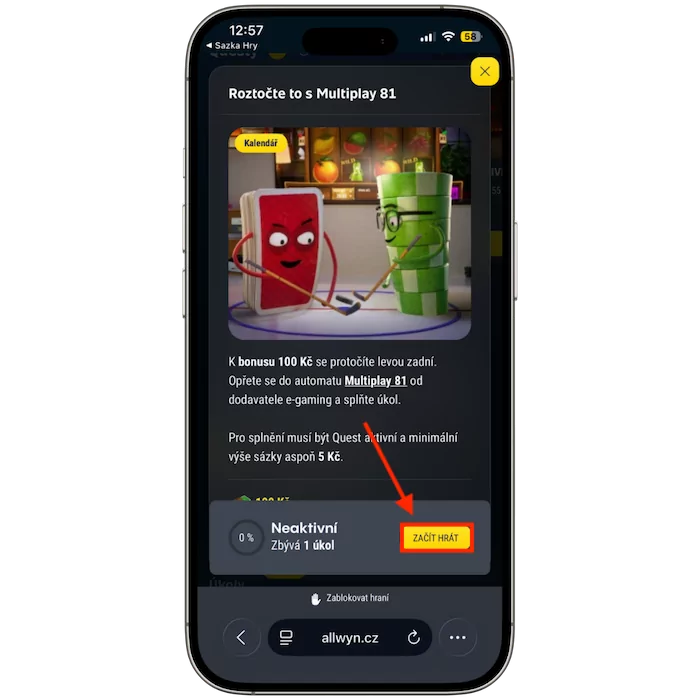 Aktivujte Allwyn Quest