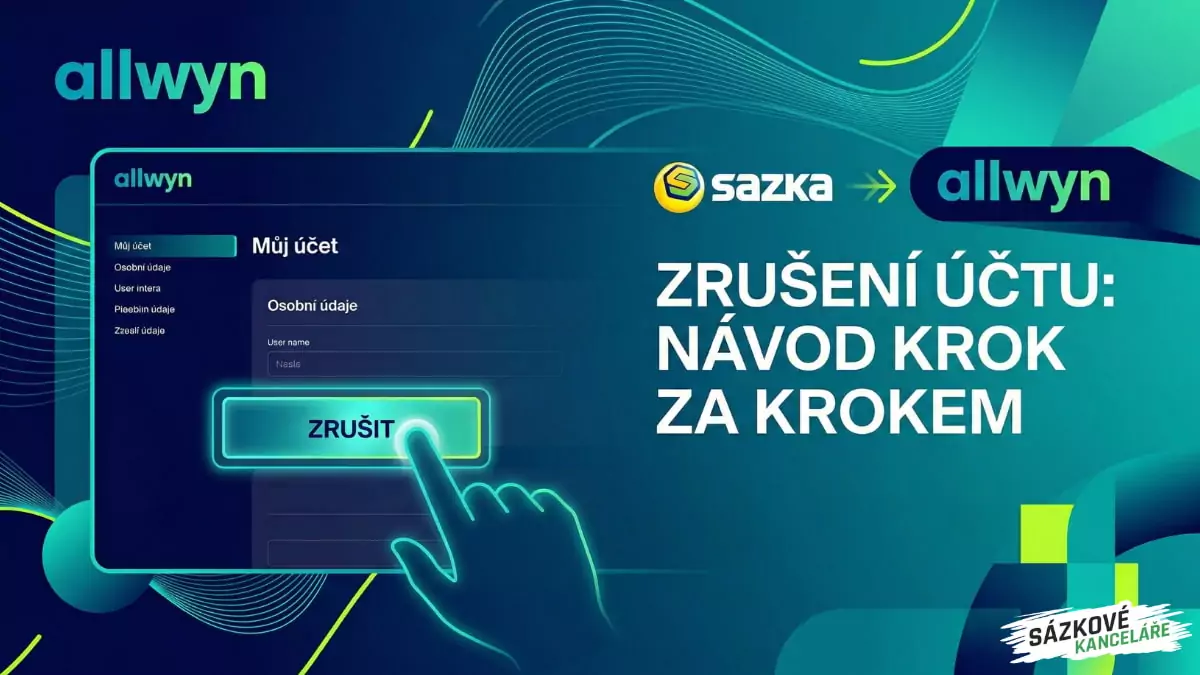 Allwyn (Sazka) zrušení účtu