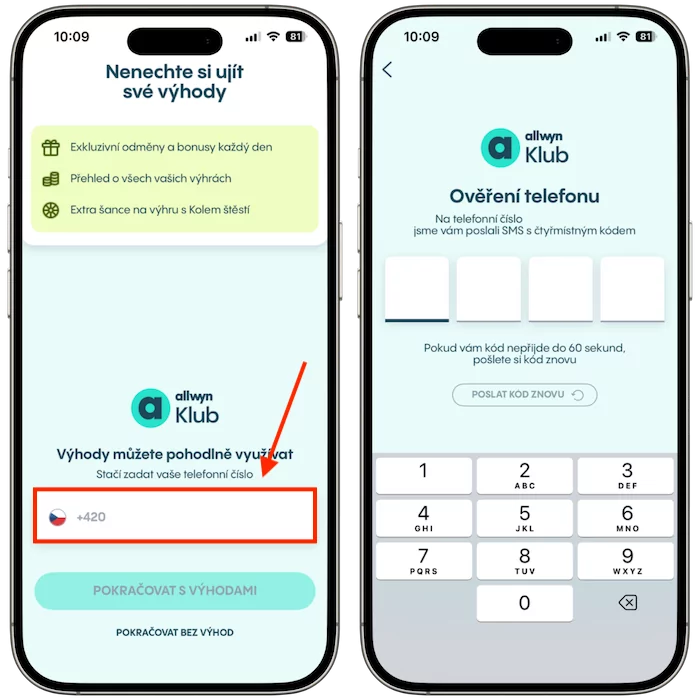 Allwyn klub přihlášení