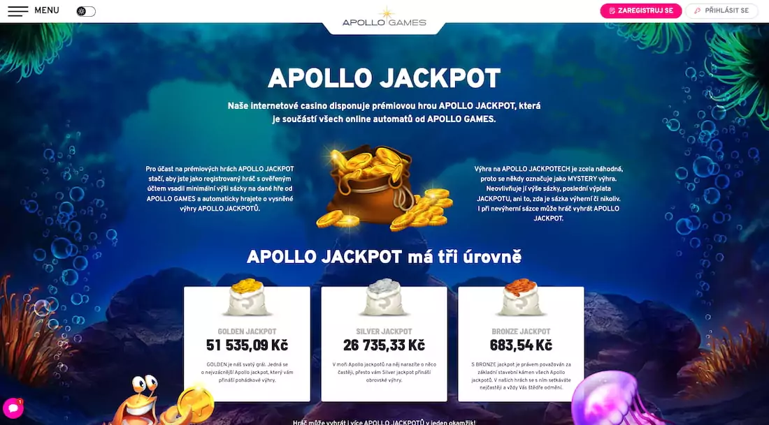 Apollo Games Jackpoty