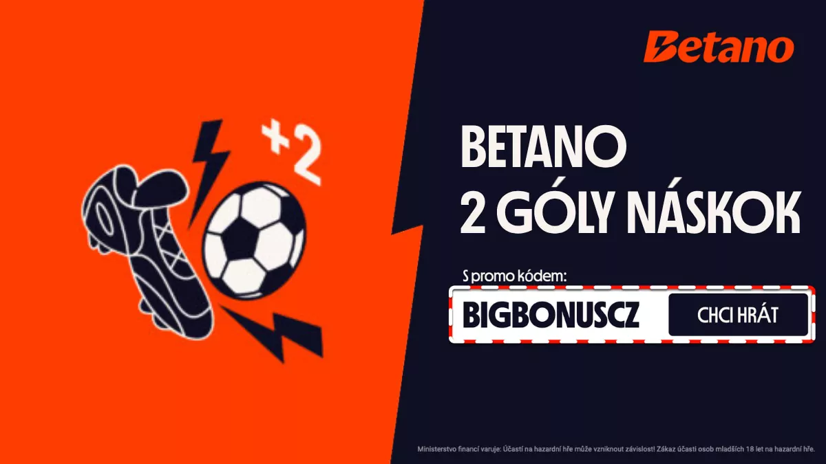 Betano 2 góly náskok