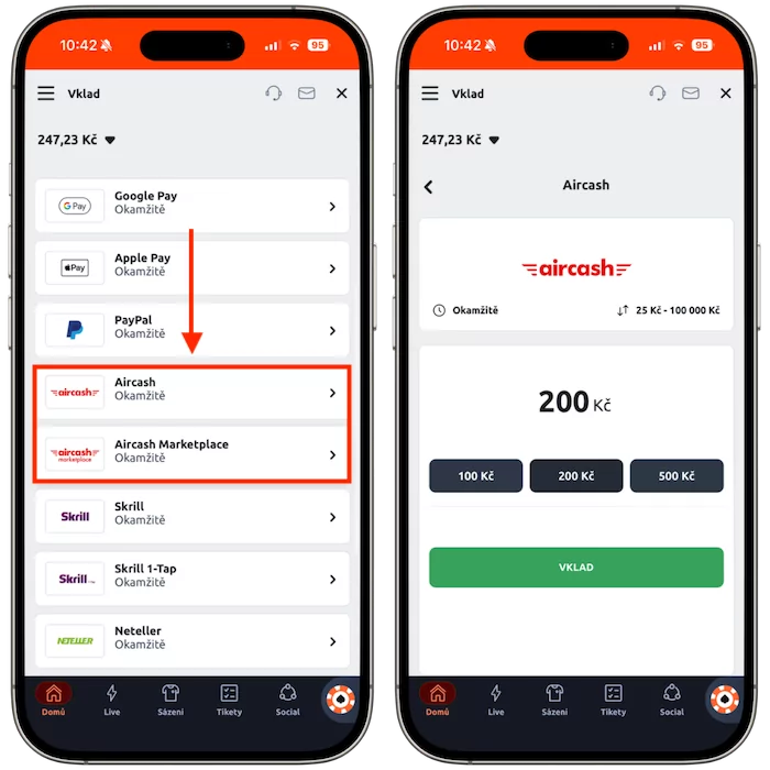Betano aircash