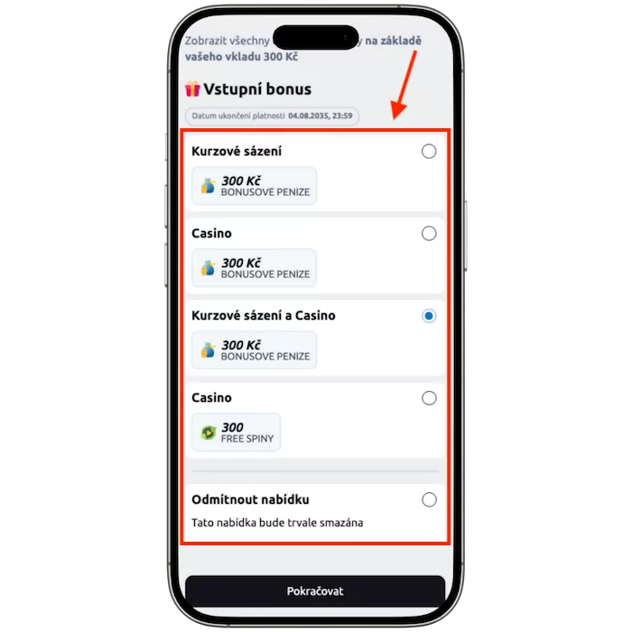 Betano vstupní bonus zdarma