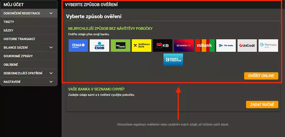 Chance ověření identity