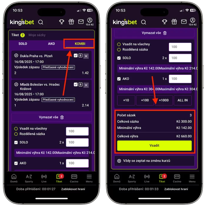 Co je to KOMBI sázka