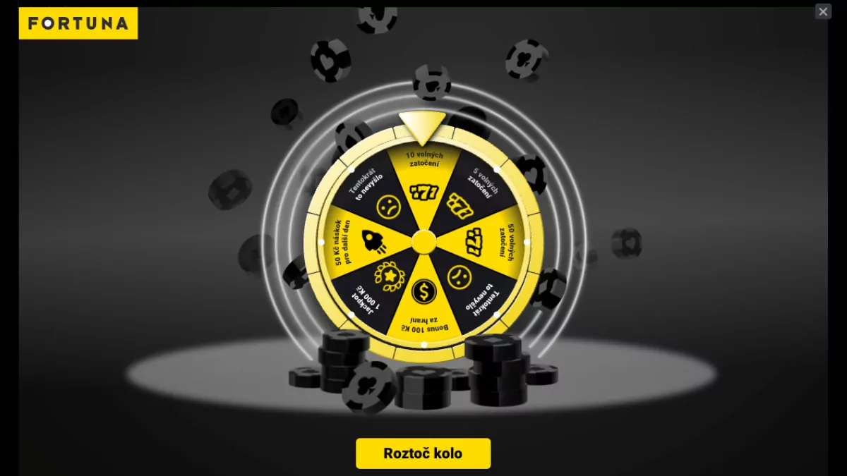 Fortuna Lucky Spin kolo štěstí