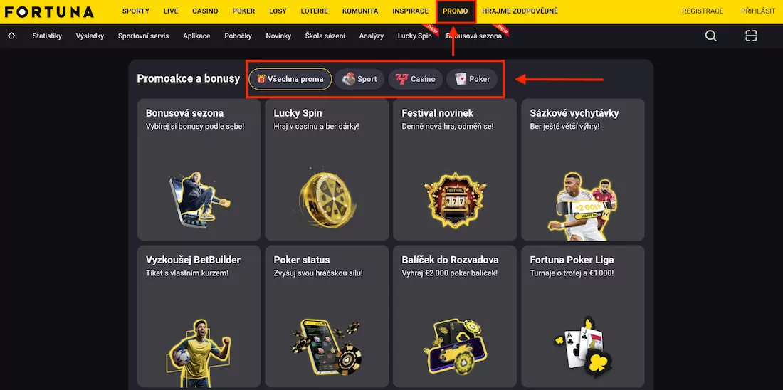 Fortuna pravidelné promo akce