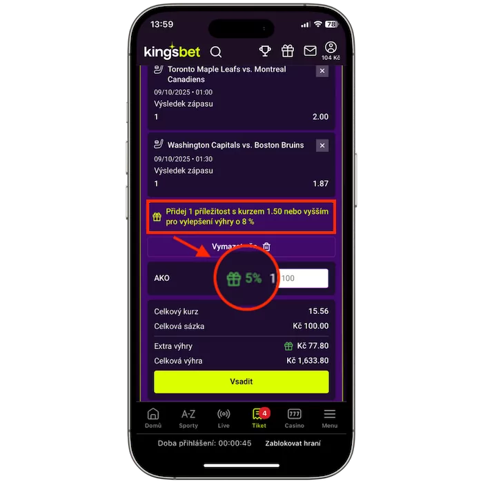 Funkce Kingsbet Kings Boosteru