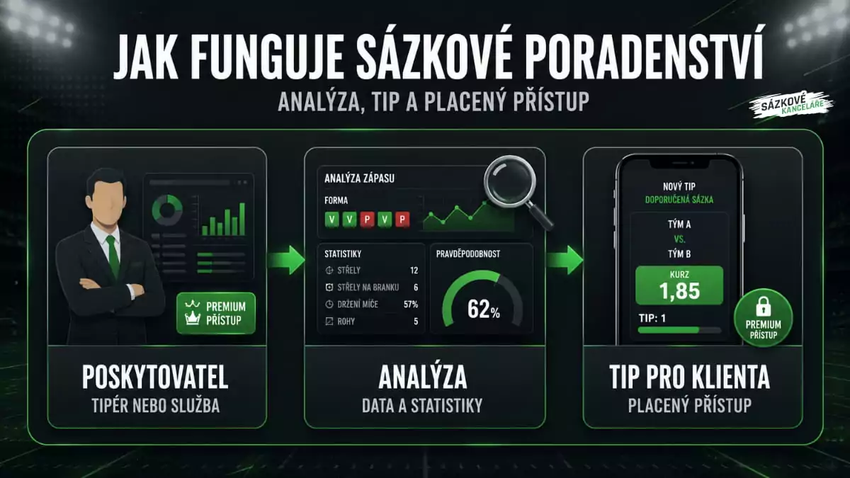 Jak funguje sázkové poradenství - poskytovatel připraví analýzu dat a předá klientovi placený sázkový tip