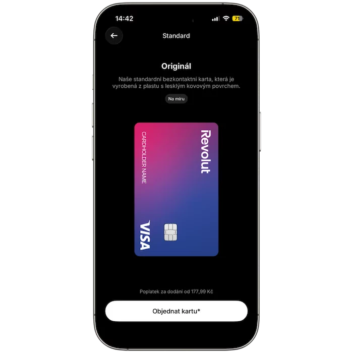 Fyzická karta Revolut