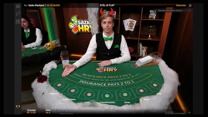 Jak hodnotíme krupiéry v Sazka live casinu