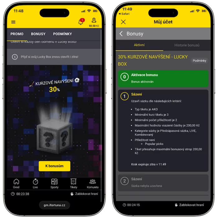 Jak otevřít Fortuna Lucky Box