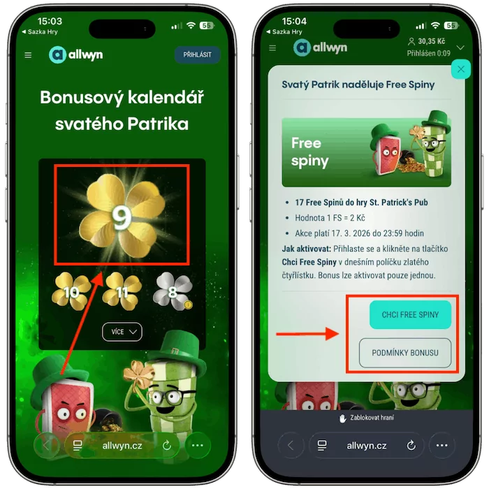 Jak otevřít Sazka Hry bonusový kalendář