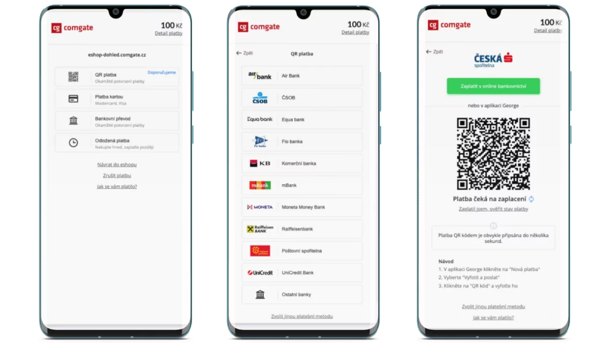 Jak probíhá bankovní převod přes ComGate