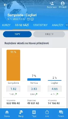 Jak sázet under / over