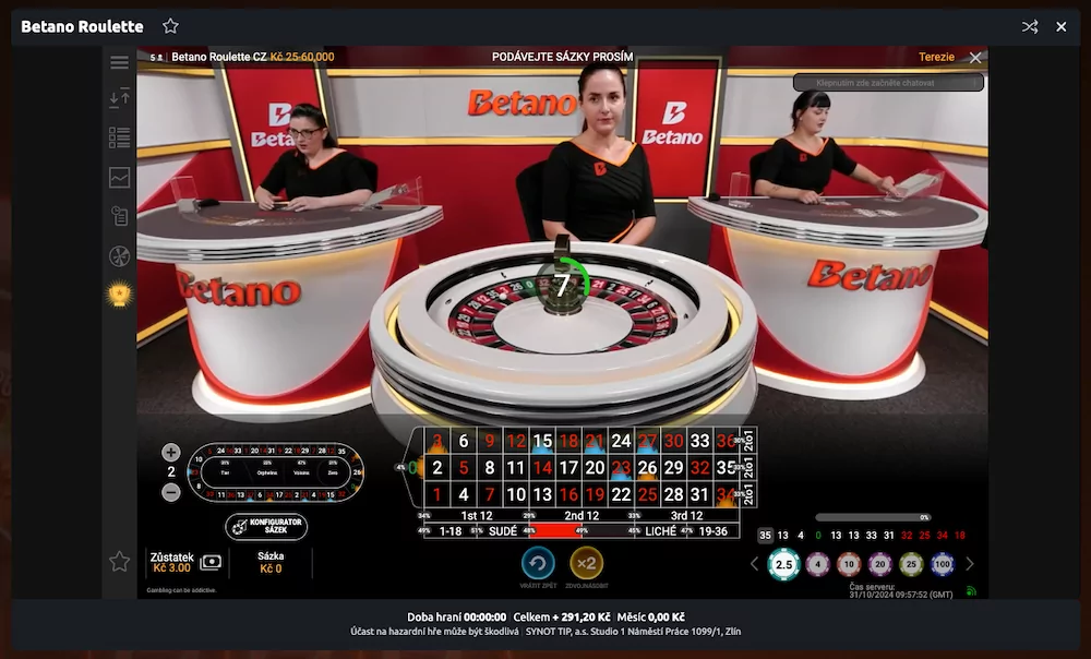 Jaká je ruleta v live casinu