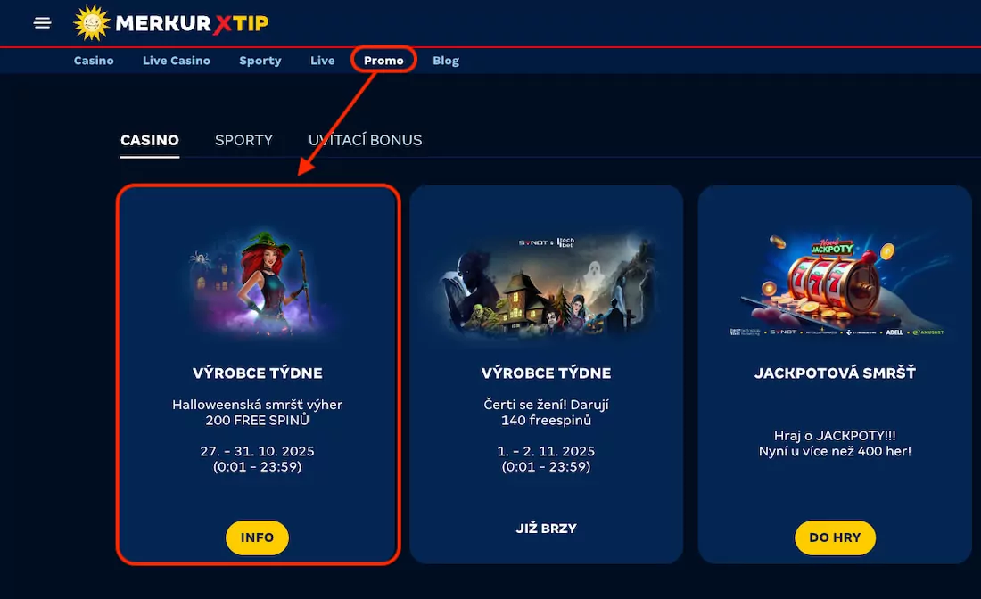 Kde najdu halloweenský kalendář Merkurxtip