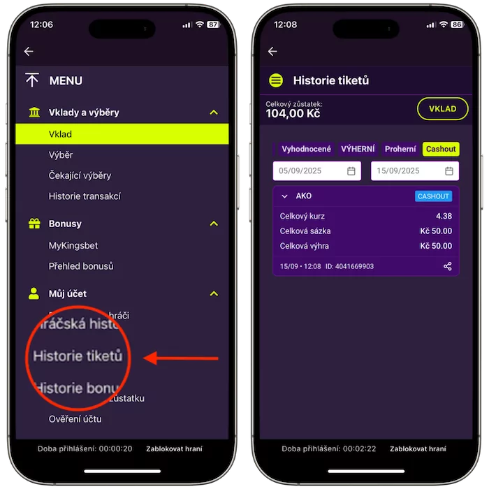 Kingsbet cashout AKO tiketu