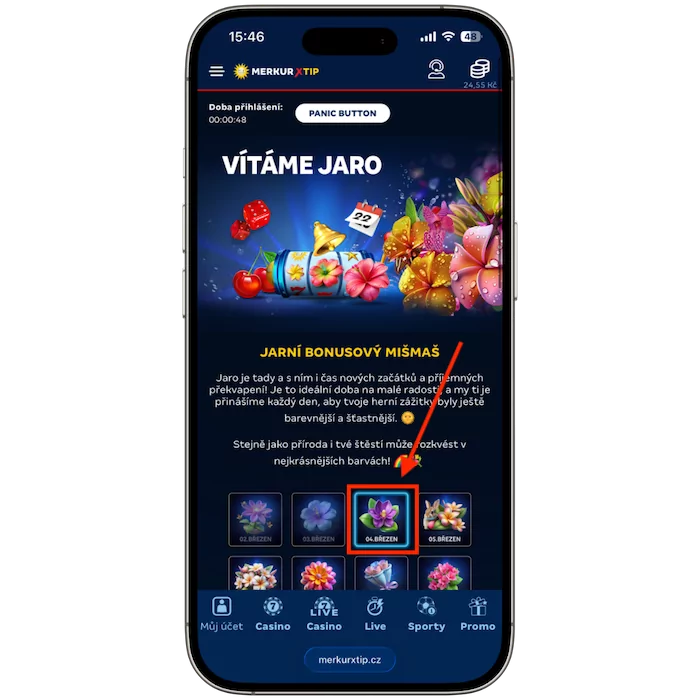 Klikněte na banner v Merkurxtip kalendáři