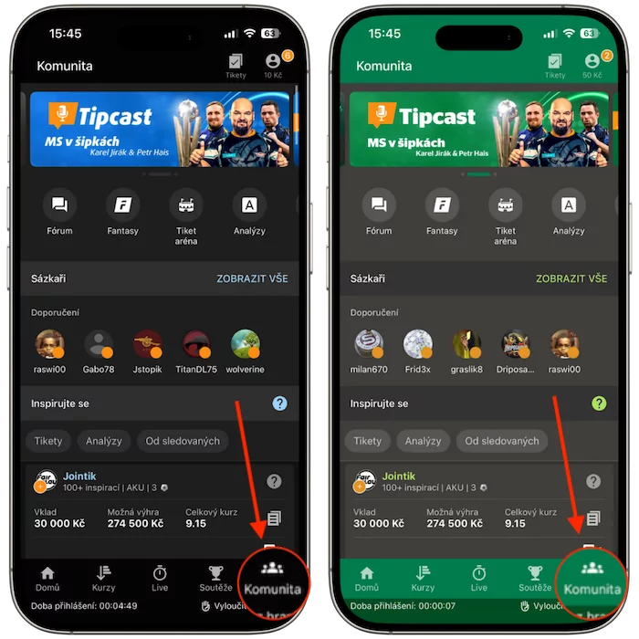 Věrnostní program Tipsport vs Chance