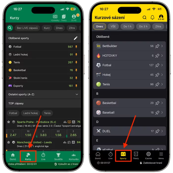 Kurzová nabídka Chance vs Fortuna