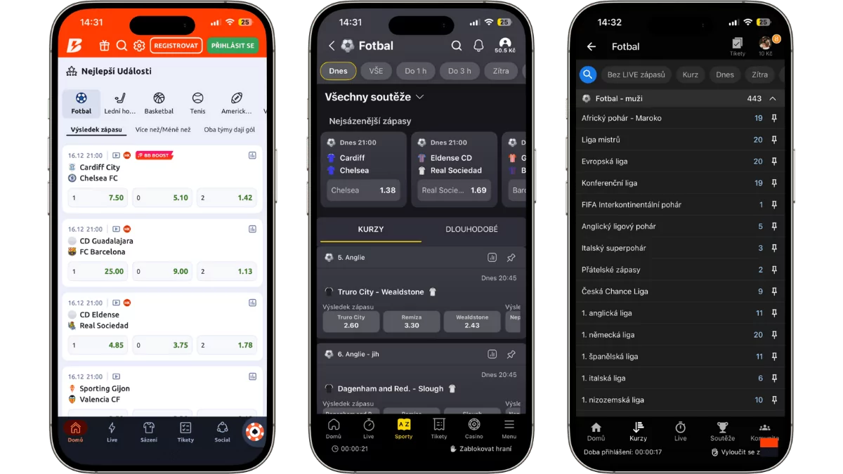 Kurzové sázky na fotbal u sázkových kanceláří
