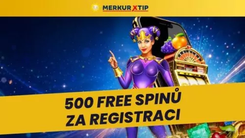 Merkurxtip free spiny – 500 free spinů za registraci