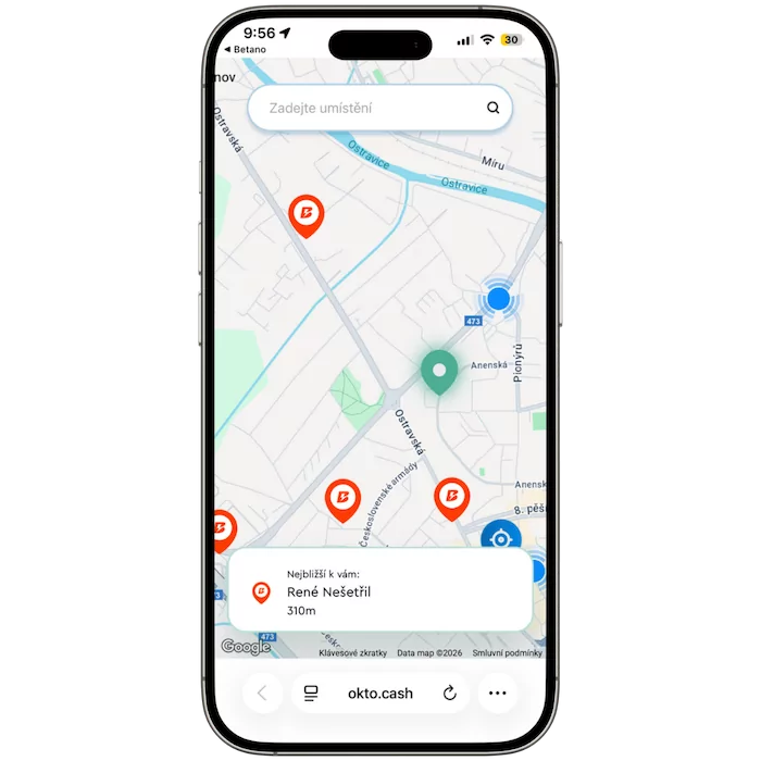 Najděte Betano pobočku
