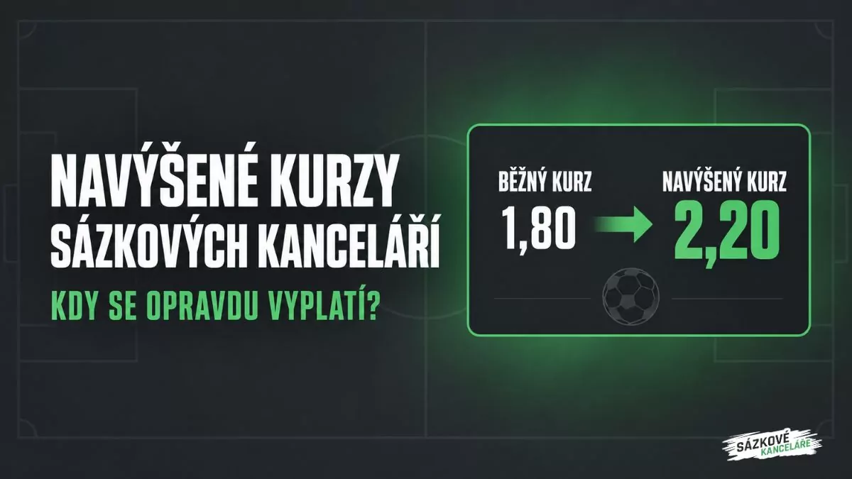 Navýšené kurzy sázkových kanceláří