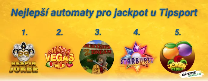 Nejlepší automaty pro jackpot