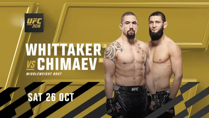 Nejlepší kurzy pro zápas Whittaker vs Chimaev