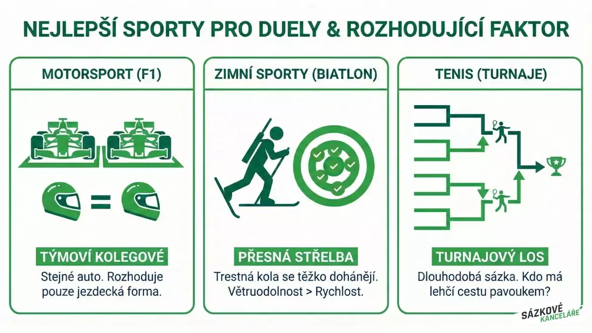 Nejlepší sporty pro H2H sázení