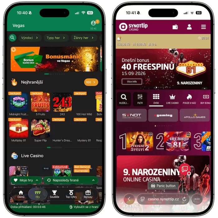 Online casino Chance vs Synottip