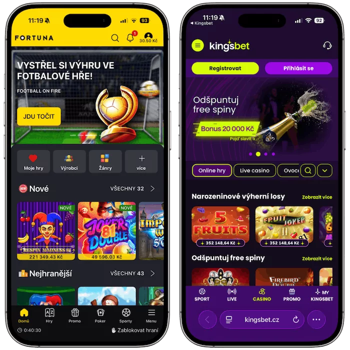 Online casino Fortuna vs Kingsbet