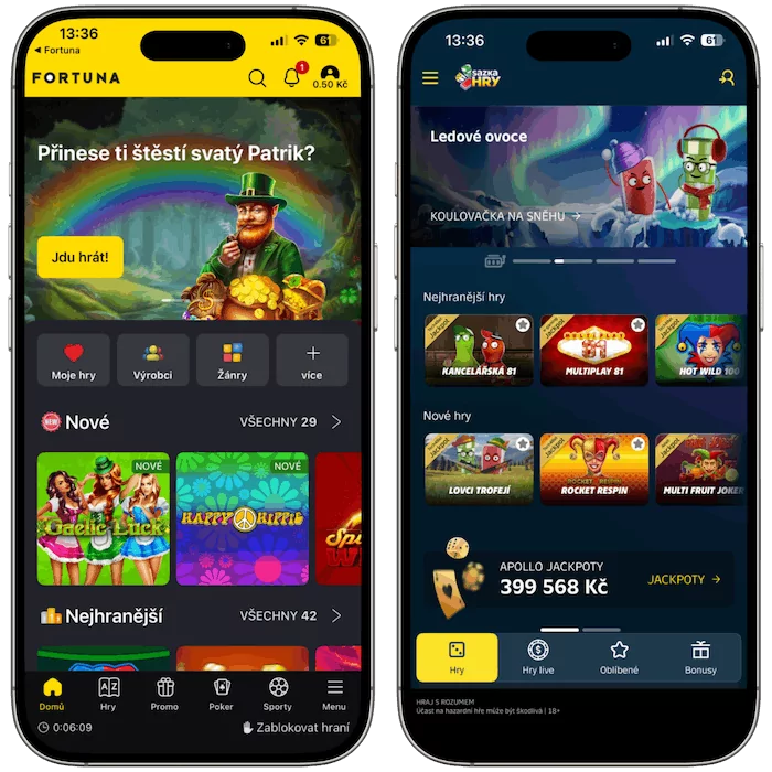 Online casino Fortuna vs Sazkabet